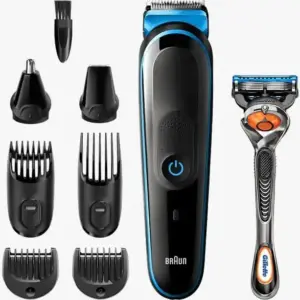 מכונת תספורת נטענת בראון BRAUN MGK5265 כחול