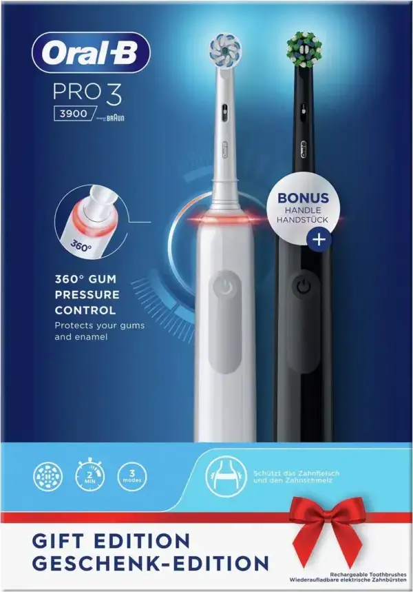 מברשת שיניים חשמלית Oral-B Pro 3 3900