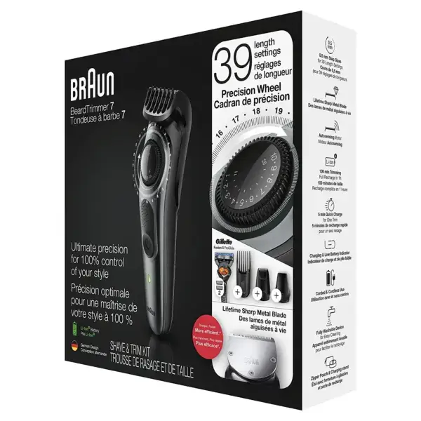 ⁦מכונת תספורת נטענת בראון BRAUN BT7240⁩ – תמונה ⁦4⁩